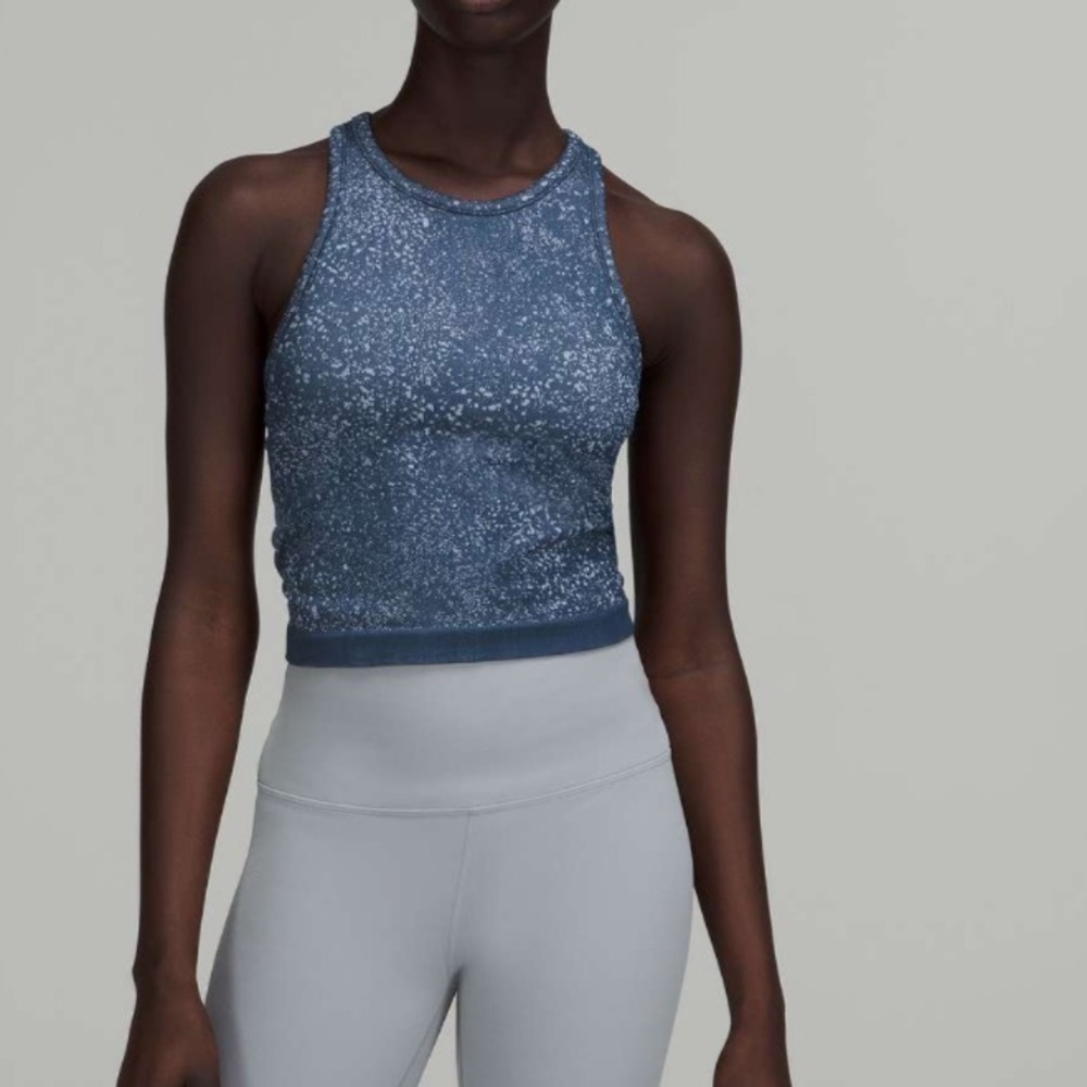 lululemon athletica Blue Speckled Tank Top - Picture 5 of 9